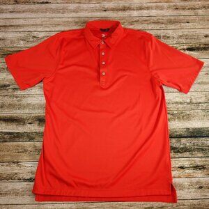 ZR Men's Size L Large Orange Performance Polo Shirt #1407